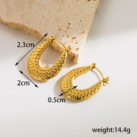 Nouveau design de clous d'oreille en fonte plaqué or 18 carats, boucles d'oreilles en acier inoxydable de forme géométrique avec nœud papillon, vente en gros