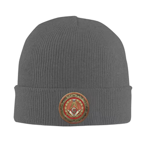 Gorros de Punto Personalizados con Logotipo de Calavera Masónica, Transpirables, Impermeables, de Color Personalizado, para las 4 Estaciones, Unisex, Cálidos para el Invierno, para Adultos - Product Image 2