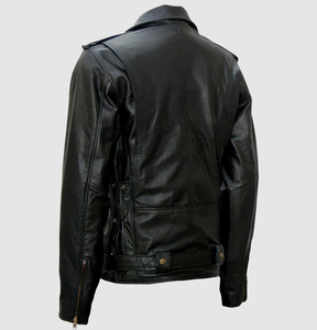 Blouson aviateur en cuir pour homme, vente chaude, personnalisé, coupe-vent, vintage, matelassé, fermeture éclair sur le devant, broderie, imperméable - Product Image 2