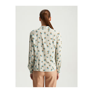 Blusa de Mujer BGN de Manga Larga con Diseño Elegante de Camisa, en Viscosa, Hecho en Turquía - Product Image 5