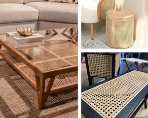 Rollo de correas de caña de ratán hexagonal Natural 100%, accesorios de muebles DIY para gabinetes y consolas - Product Image 3