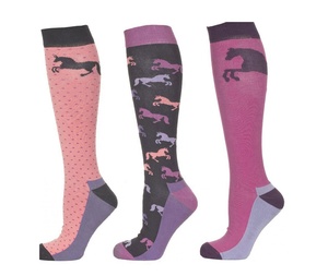 Calcetines de montar a caballo, Calcetines estampados de diseñador, venta al por mayor, Impresión de moda personalizada, botas largas de caballo, calcetines de montar con logotipo personalizado - Product Image 3