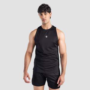 เสื้อกล้ามแขนตกสีดำสำหรับผู้ชาย - Product Image 1