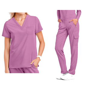 Soins infirmiers médicaux personnalisés en gros Scrubs uniformes hospitaliers pour infirmières ensembles de gommage confortables pour infirmière - Product Image 6