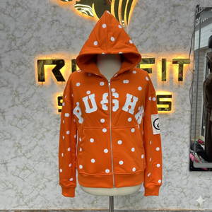 เสื้อฮู้ดซิปมีโลโก้แบบส่วนตัว ดีไซน์ยอดนิยม ประดับคริสตัล ซิปแบบรูดขึ้น ล้างสีแบบวินเทจ สไตล์สตรีทแวร์ ผ้าฟลีซสำหรับผู้ชาย - Product Image 5