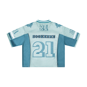 Vente en gros de vêtements de sport dernier cri 100% polyester maillot de football séchage rapide respirant entièrement imprimé maillot de football - Product Image 2