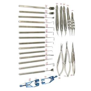 Juego de instrumentos de cirugía de cataratas microquirúrgica oftálmica de alta calidad, instrumentos de acero de 24 piezas, Venta caliente de oftalmología - Product Image 5