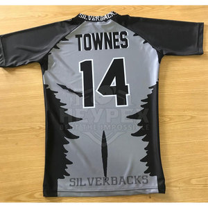 <b>Men's</b> Quick Dry Half Sleeve <b>Rash</b> <b>Guard</b> Stretch Fitness Swim Wear with Rush <b>Guard</b> - Product Image 6