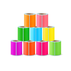 Étiquettes thermiques autocollantes en rouleaux 76mmx50mm, 60x40mm, 50mmx20mm, 57x40mm, 100x50mm, 40x20mm - Product Image 2