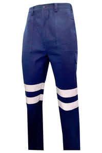Men's Protective <b>Work</b> <b>Pants</b> Wholesale Safety Workwear with Multi-Pocket Reflective Construction <b>Cargo</b> Stretch Trousers - Product Image 4