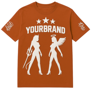 Vente en gros T-shirt imprimé bouffant personnalisé 3D logo en relief Streetwear T-shirt surdimensionné en coton lourd fournisseur d'usine OEM - Product Image 4