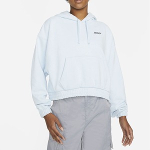 Sudadera con capucha de color personalizado para mujer de gran tamaño de alta calidad, Sudadera con capucha para mujer con hombros caídos para invierno, estilo callejero, tarifa barata/precio de fábrica - Product Image 2