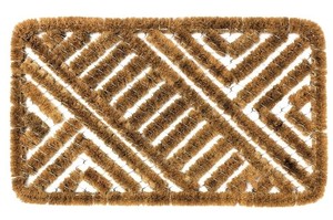 Gran oferta, alfombrillas para puerta con raspador de botas, fibras de cáscara de coco, 40x60cm, extra gruesas, antideslizantes, antibacterias, decoración del hogar de estilo clásico - Product Image 5