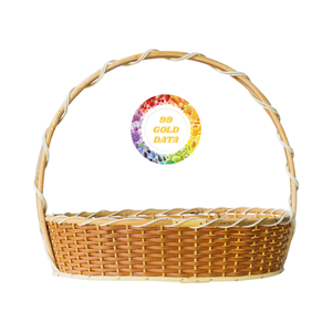 Plateau en bambou de qualité supérieure avec poignée-Panier de rangement naturel, durable et multifonctionnel pour l'organisation et la décoration - Product Image 1