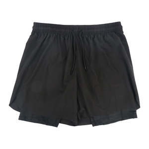 Shorts pour hommes de poids lourd, rétro, logo personnalisé, impression en silicone, 100% coton, teinture par pulvérisation, streetwear, shorts de survêtement pour hommes - Product Image 5