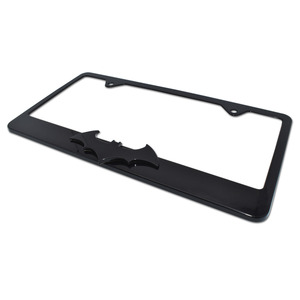 <b>Batman</b> Black Bat 3D LED License Plate Frame Aluminum <b>Car</b> and Motorcycle Decoration for Tesla Ford Corolla Model" - Product Image 4