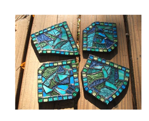 Sous-verre en mosaïque Unique pour tasse à thé et articles de boisson, sous-verre en mosaïque pour prix de gros, sous-verre en mosaïque fabriqué en inde - Product Image 1