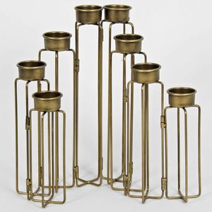 Soporte de vela de metal de hierro negro hecho a mano con estilo único diseño de Navidad fabricación al por mayor a precios de fábrica - Product Image 2