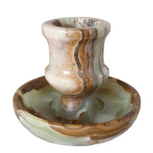 Noble Onyx <b>Marble</b> Candleholder, Stone <b>Marble</b> <b>Candle</b> Holder, <b>CANDLE</b> HOLDER ONYX WITHOUT BRASS - Product Image 4