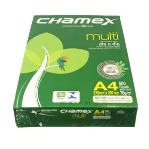 Pemasok harga grosir kertas fotokopi Chamex A4 80GSM, persediaan jumlah besar 75GSM & 70GSM dengan pengiriman cepat