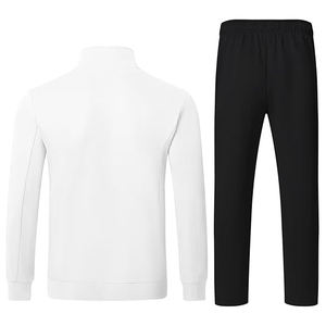 Ensemble de survêtement moderne deux pièces pour homme en polyester, col montant, fermeture éclair, veste et pantalon de survêtement, vêtements de sport - Product Image 2