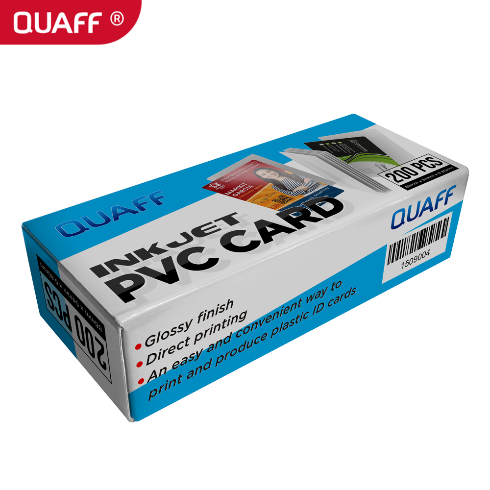QUARKZMAN 30 stuks blanco pvc-kaarten, kleur, CR80, 15 QUARKZMAN 30 stuks blanco pvc-kaarten, kleur, CR80, 15