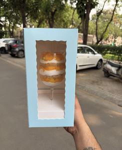 Caja Plegable para Pasteles en Oferta, Caja de Embalaje para Pasteles del Día de San Valentín para Empacar Cupcakes en Vaso - Product Image 4