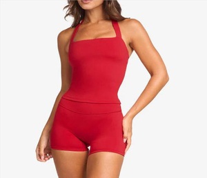 Corsé moldeador de cuerpo transpirable de talla grande para mujer, corpiño, camisetas sin mangas sexis victorianas, abalorios de encaje para ropa de Yoga de verano - Product Image 6