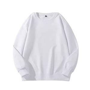 Sweat-shirt à col rond grande taille très demandé 100% coton tricoté avec logo en relief Design doublé coton Polyester mélangé - Product Image 2