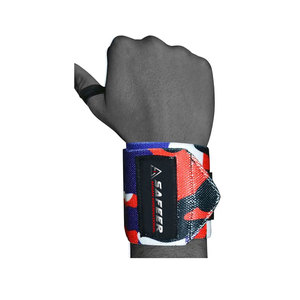 Muñequeras de protección profesional ligeras personalizadas con cierre de gancho de neopreno de alta resistencia para ejercicio de gimnasio de levantamiento de pesas - Product Image 4