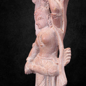 Fait à la main 4 pouces Konark Stone Carving Apsara Feature Showpiece Eco-Friendly Christmas and Diwali Decorative Item - Product Image 6