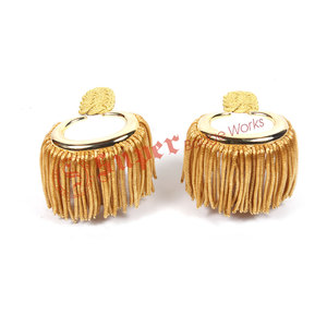 Épaulettes de pilote à franges en lingots d'or avec frange de cérémonie pour les compagnies aériennes - Product Image 2