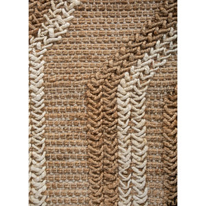 Alfombras de Yute y Cáñamo de Tejido Plano Nomadic Threads PDJT-753, Color Marfil, Rectangulares y a Rayas, para Pasillos, Habitaciones y Salas de Estar - Product Image 3
