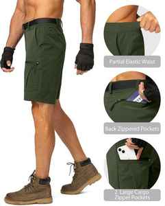 Shorts cargo pour hommes en vente chaude, OEM, vêtements de travail, shorts cargo personnalisés 100% coton pour hommes, shorts cargo à boutons - Product Image 4