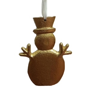 Modern noel ağaç dekor asılı kolye el işi şenlikli kardan adam Metal süs alüminyum yılbaşı dekoru - Product Image 2
