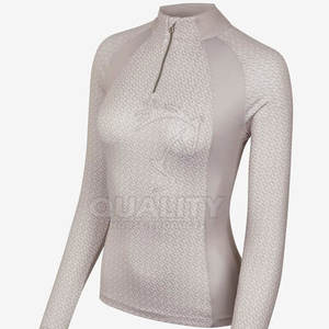 Camisa de capa base para montar a caballo de alta calidad, parte superior ecuestre elástica y antirozaduras hecha en Pakistán - Product Image 1
