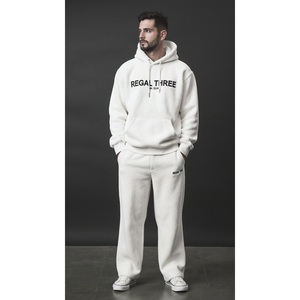Clothing Custom Logo Stacked Sweatsuit <b>Zip</b> <b>up</b> <b>Hoodie</b> and Jogger Sweatpants Set <b>Graphic</b> 3d Puff Print Flared Tracksuit for Men - Product Image 3