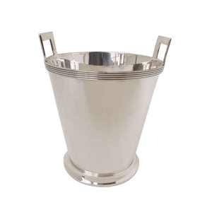 AK Brass Stainless Steel Metal <b>Ice</b> <b>Bucket</b> In <b>Silver</b> Finished With Attractive Hooks Large Capacity For Bar Accessories - Product Image 2