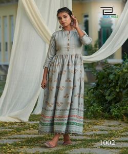 เสื้อผ้าสไตล์ kurti แบบยาวที่สวยงามน่าสนใจเสื้อผ้าตามชาติพันธุ์ราคาต่ำสุดในตลาด - Product Image 4