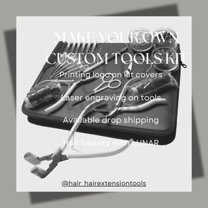 Kit de herramientas de extensión de cabello grande recién llegado en dos tonos de colores con accesorios personalizados múltiples de cabello completo - Product Image 4