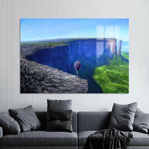 Realza tu espacio: Impresión artística en lienzo de paisaje de película, vidrio - Product Image 1