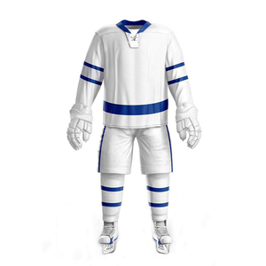 Maillot de hockey sur glace 100 % polyester pour entraînement d'équipe sportive, qualité supérieure, sur mesure, pour homme, uniforme de hockey sur glace, sport - Product Image 1