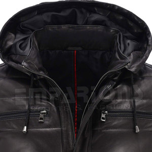 <b>Men's</b> Lightweight <b>Packable</b> Down <b>Jacket</b> Breathable Lightweight Leather Puffer <b>Jacket</b> - Product Image 5