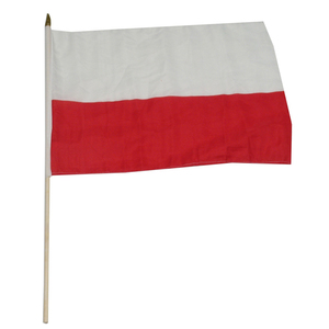 Bandera de mano de <span class=keywords><strong>Polonia</strong></span> impresa personalizada barata mini bandera que agita la mano - Product Image 1