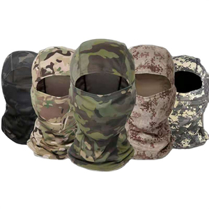 Logotipo personalizado a prueba de viento sombreros de punto de cara completa Skimask personalizado hombres cálido lana pasamontañas bordado sombreros de invierno de Punto 3 agujeros SkiMask - Product Image 6