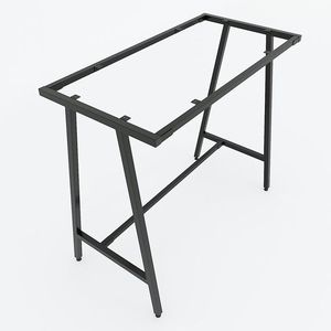 SIBA standing <b>desk</b> 120x60x105(cm) rubber wood iron frame for Home Offices and Study Rooms BLV040 - Product Image 5