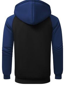 <b>Mens</b> Fleece <b>Lined</b> Pullover <b>Hoodie</b> Thick Hooded Jacket Winter Warm Casual Solid Digital Printing Athletic Sweatshirt - Product Image 2