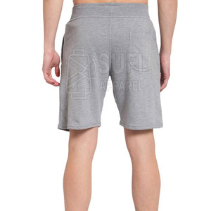 Shorts pour homme en coton 100% doux au toucher, avec des caractéristiques de séchage rapide et respirantes, motif uni, style décontracté, fermeture à cordon - Product Image 3
