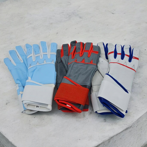 Vente chaude Couleur Personnalisée Jeunes Tailles Adultes Professionnel Antidérapant Durable Baseball Frappeur Gants D'entraînement Peau De Vache D'origine - Product Image 3