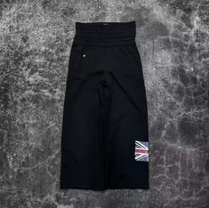 Streetwear jambe large hommes pantalons poids lourd Double couche taille pantalon de survêtement lavé surdimensionné français éponge pantalon 2025 - Product Image 2